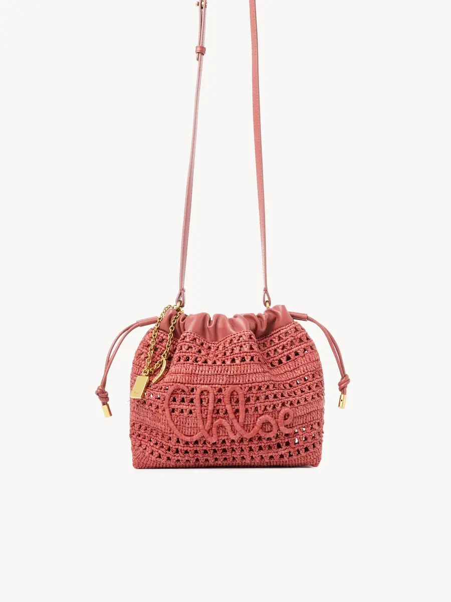 Chloé Mini Summer Banana drawstring shoulder bag in raffia | Thumbnail 2 Chloé Mini Summer Banana drawstring shoulder bag in raffia | Thumbnail 2