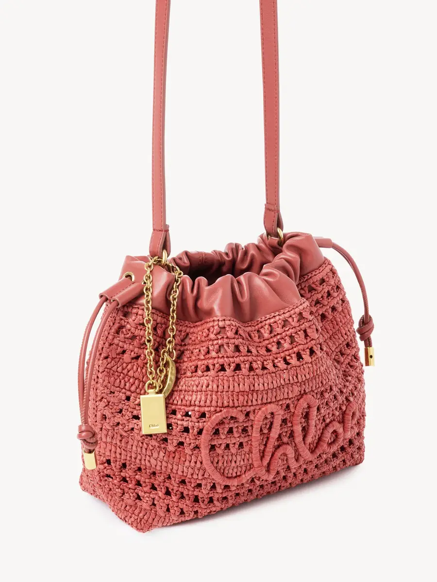 Chloé Mini Summer Banana drawstring shoulder bag in raffia | Thumbnail 4 Chloé Mini Summer Banana drawstring shoulder bag in raffia | Thumbnail 4