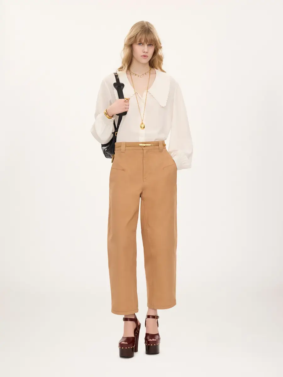Chloé Barrel pants in cotton canvas | Thumbnail 3 Chloé Barrel pants in cotton canvas | Thumbnail 3