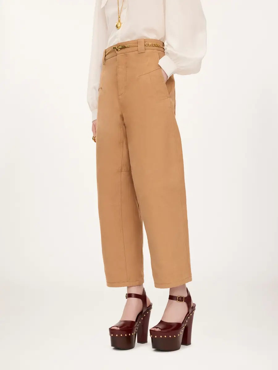 Chloé Barrel pants in cotton canvas | Thumbnail 4 Chloé Barrel pants in cotton canvas | Thumbnail 4