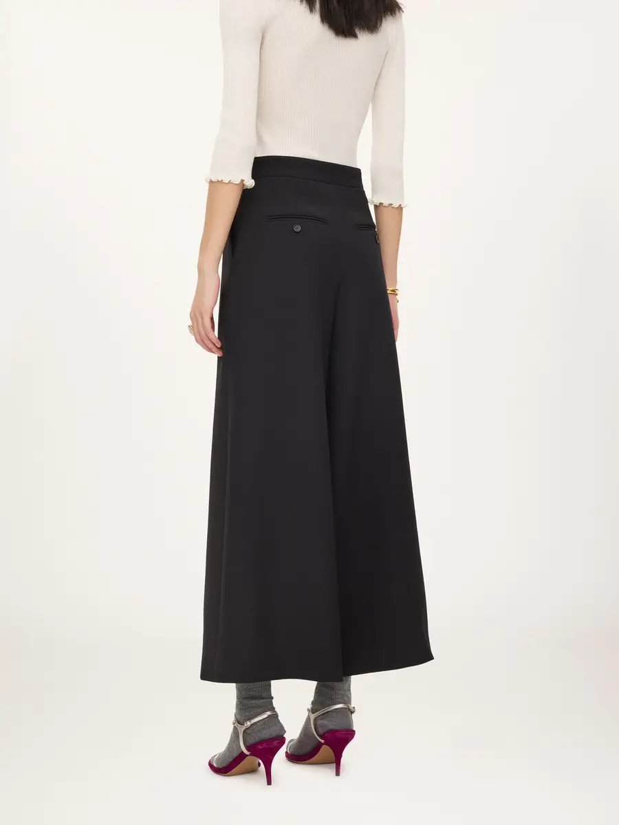 Chloé Wide-leg tailored pants in wool crêpe | Thumbnail 5 Chloé Wide-leg tailored pants in wool crêpe | Thumbnail 5