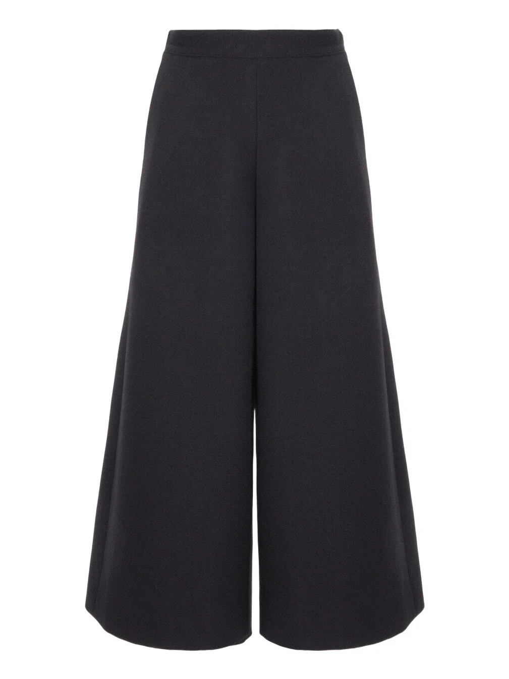 Wide-leg tailored pants in wool crêpe Wide-leg tailored pants in wool crêpe