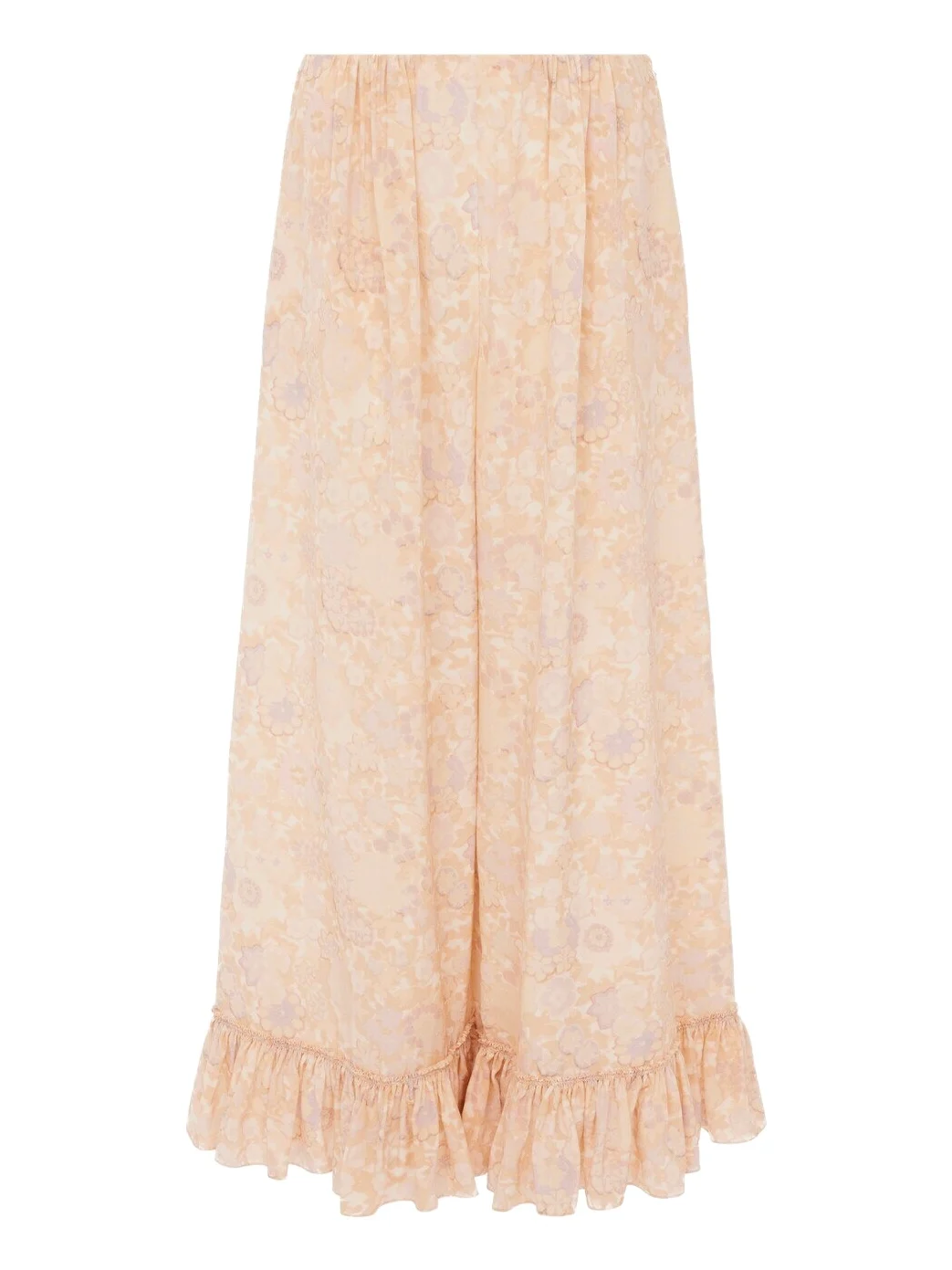 Chloé Cropped fluid pants in crêpe de chine