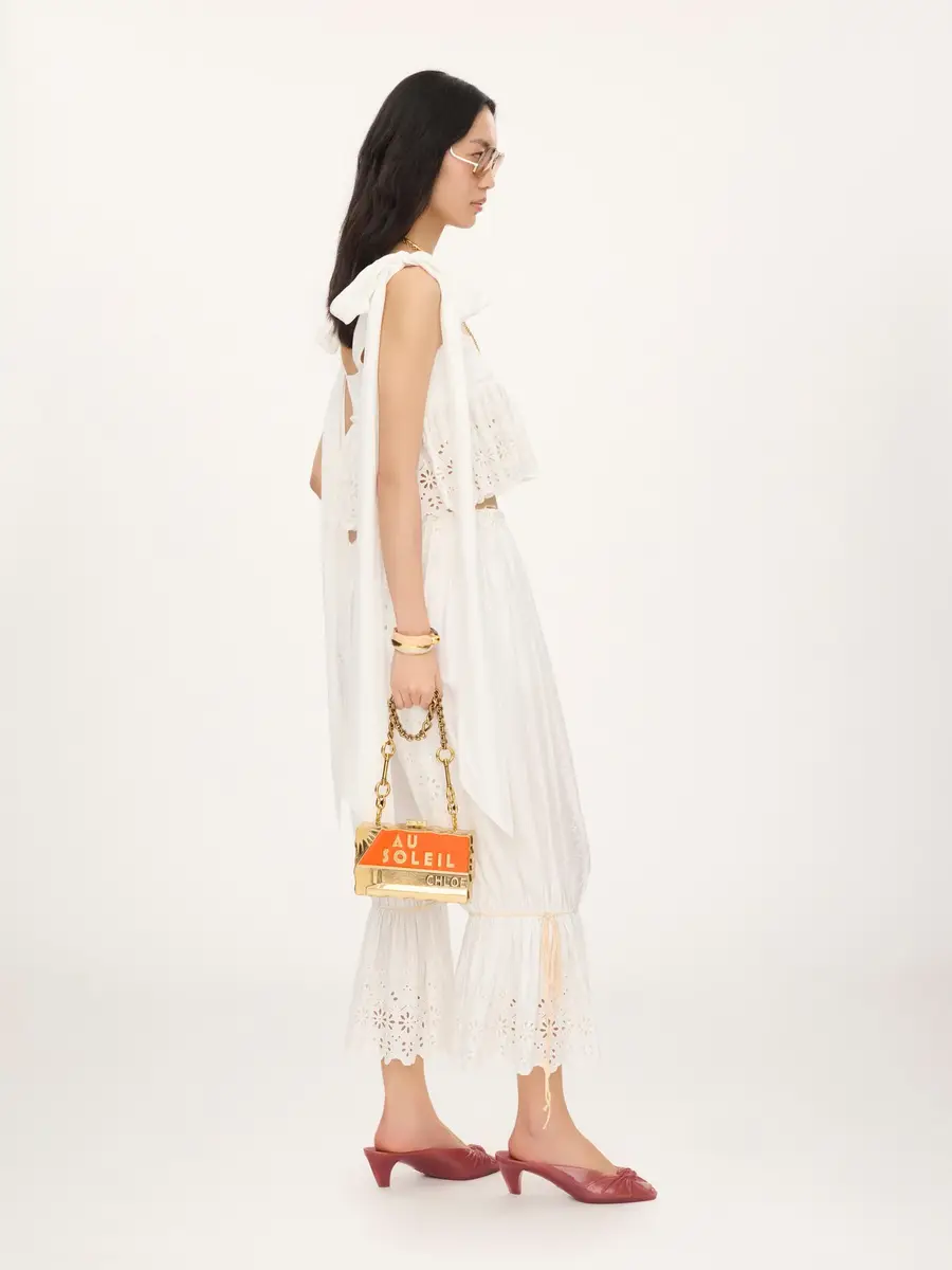 Chloé Fluid drawstring pants in soft cotton | Thumbnail 7 Chloé Fluid drawstring pants in soft cotton | Thumbnail 7