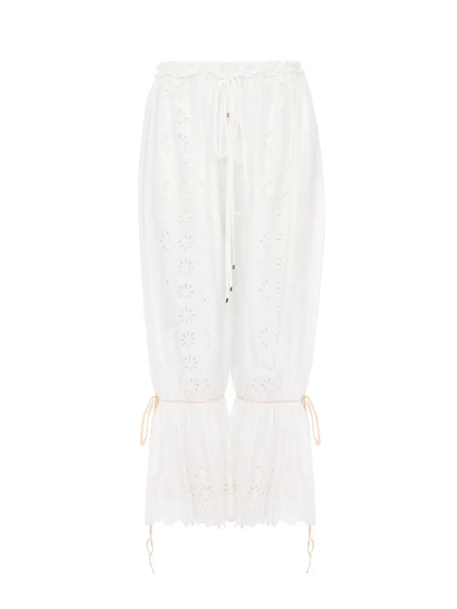 Chloé Fluid drawstring pants in soft cotton | Image 1 Chloé Fluid drawstring pants in soft cotton | Image 1