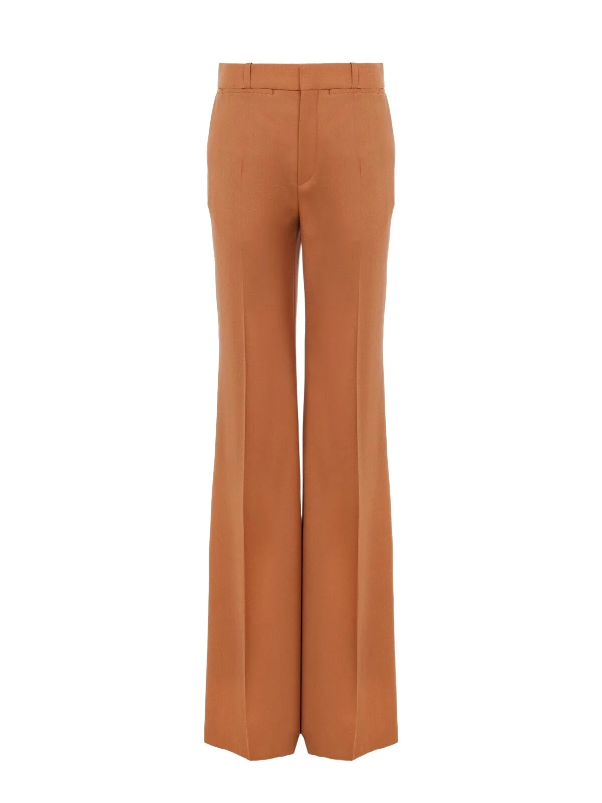 Chloé High-rise flared pants in wool gabardine