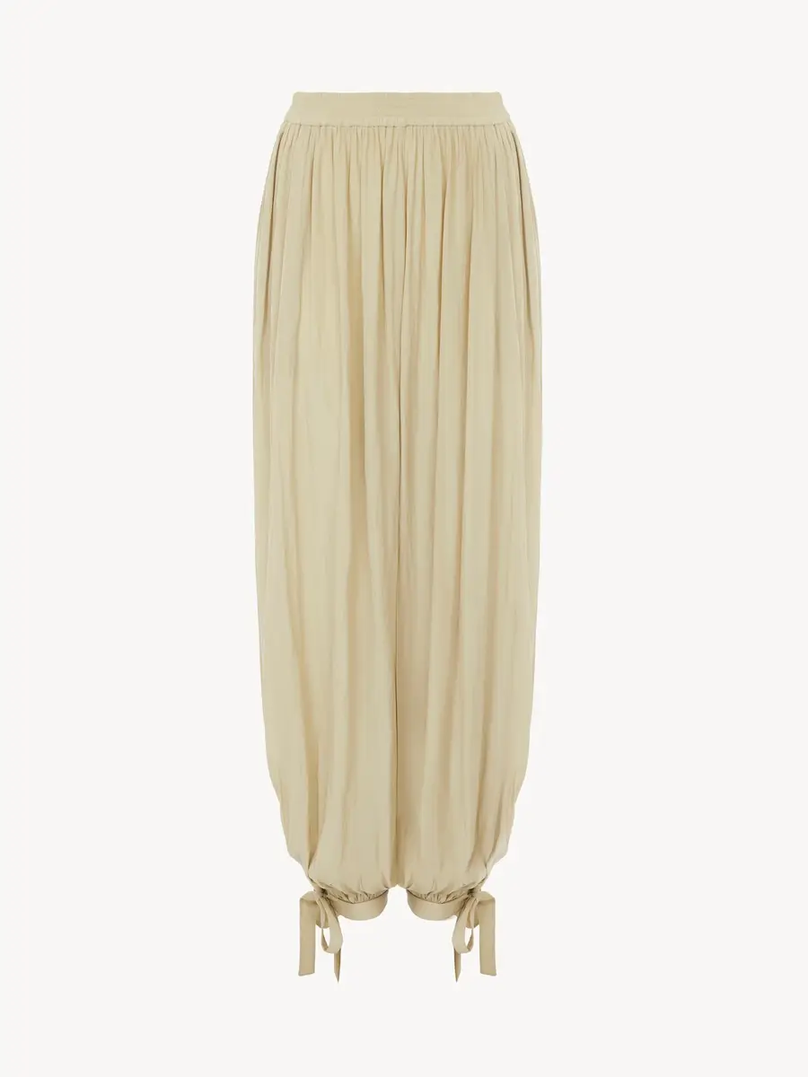 Chloé Fluid pleated pants in washed technical satin | Thumbnail 2 Chloé Fluid pleated pants in washed technical satin | Thumbnail 2