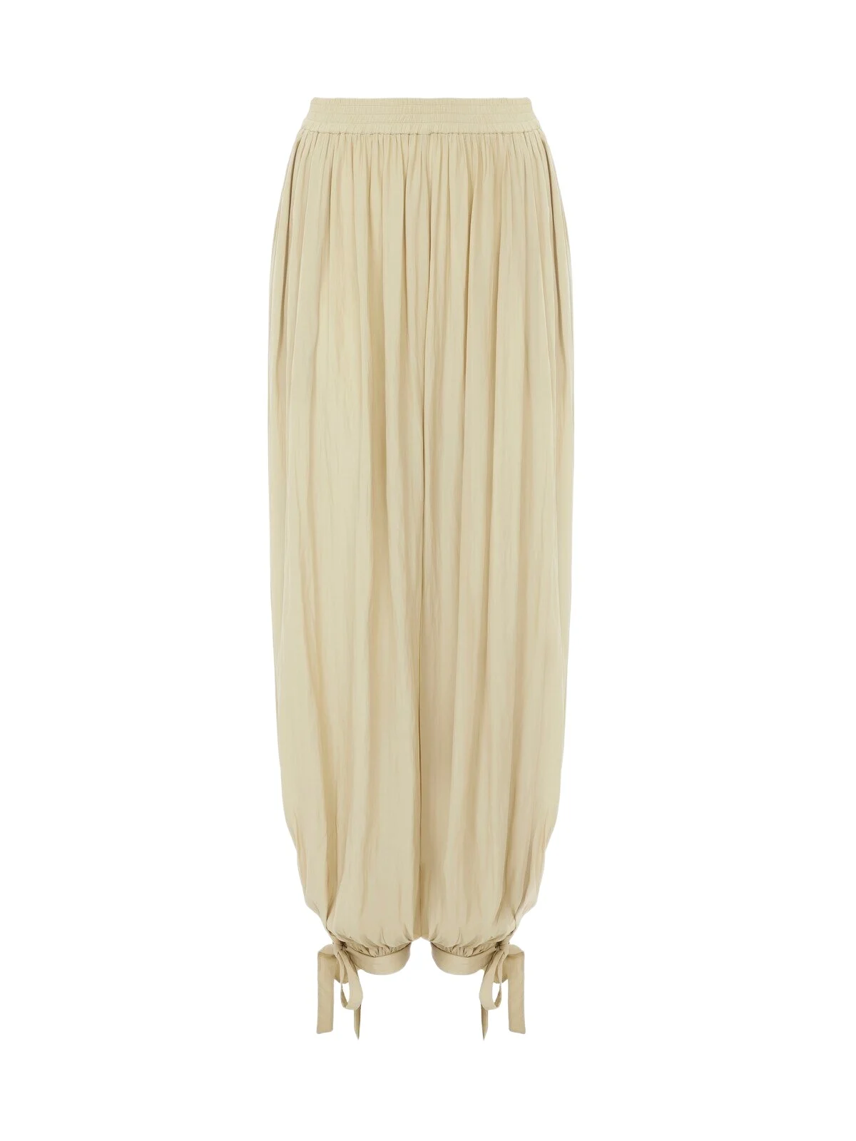 Chloé Fluid pleated pants in washed technical satin