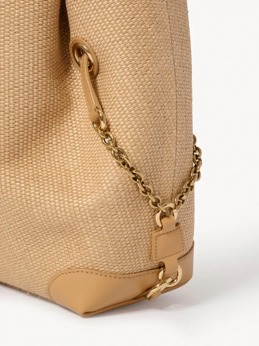 Chloé Chloé Clover double carry bag in raffia-effect fibers | Thumbnail 7 Chloé Chloé Clover double carry bag in raffia-effect fibers | Thumbnail 7