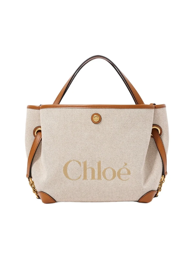 Chloé Small Chloé Clover double carry bag in canvas