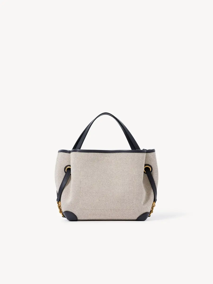 Chloé Small Chloé Clover double carry bag in canvas | Thumbnail 5 Chloé Small Chloé Clover double carry bag in canvas | Thumbnail 5