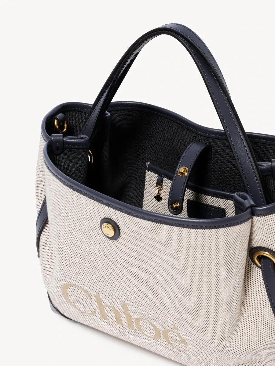 Chloé Small Chloé Clover double carry bag in canvas | Thumbnail 6 Chloé Small Chloé Clover double carry bag in canvas | Thumbnail 6