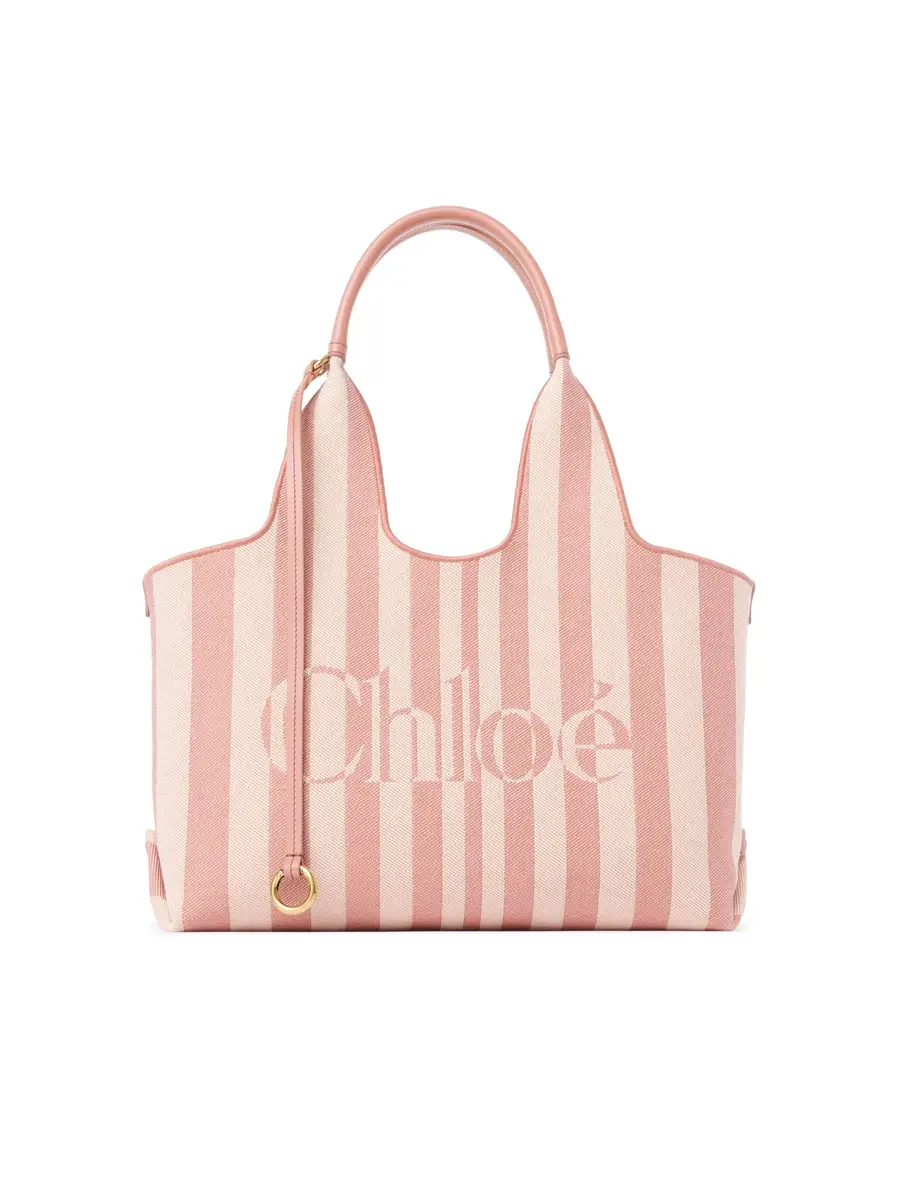 Chloé Chloé Stripy east-west tote bag in jacquard | Image 1 Chloé Chloé Stripy east-west tote bag in jacquard | Image 1