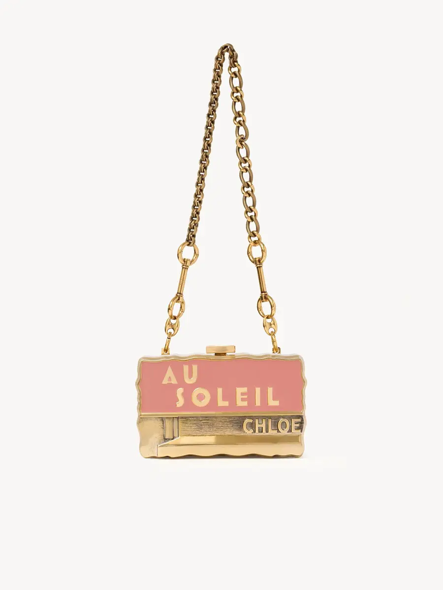 Chloé Chloé Soleil minaudière with chain in brass & enamel | Thumbnail 2 Chloé Chloé Soleil minaudière with chain in brass & enamel | Thumbnail 2
