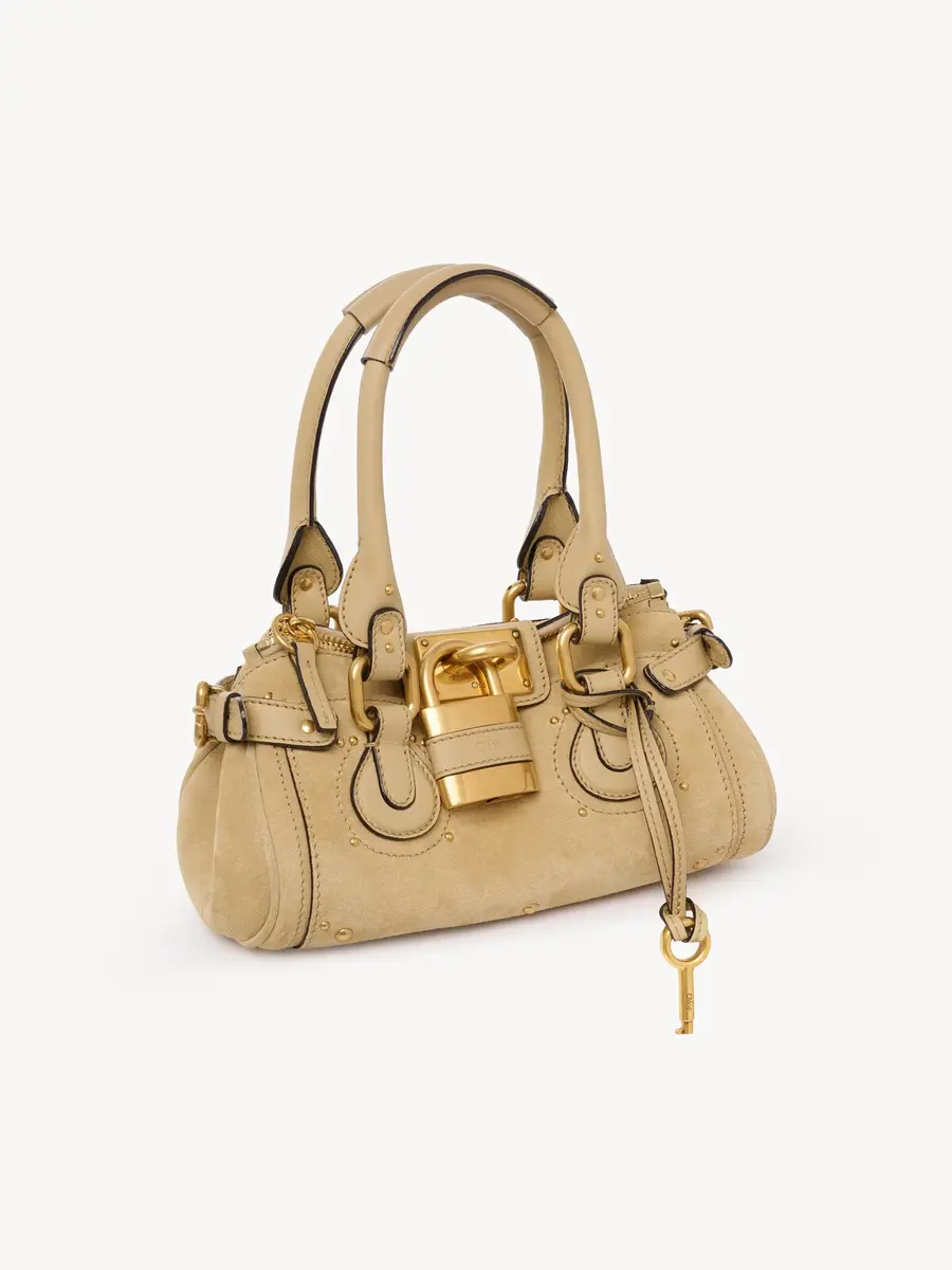 Chloé Small Paddington bag in suede leather | Thumbnail 3 Chloé Small Paddington bag in suede leather | Thumbnail 3