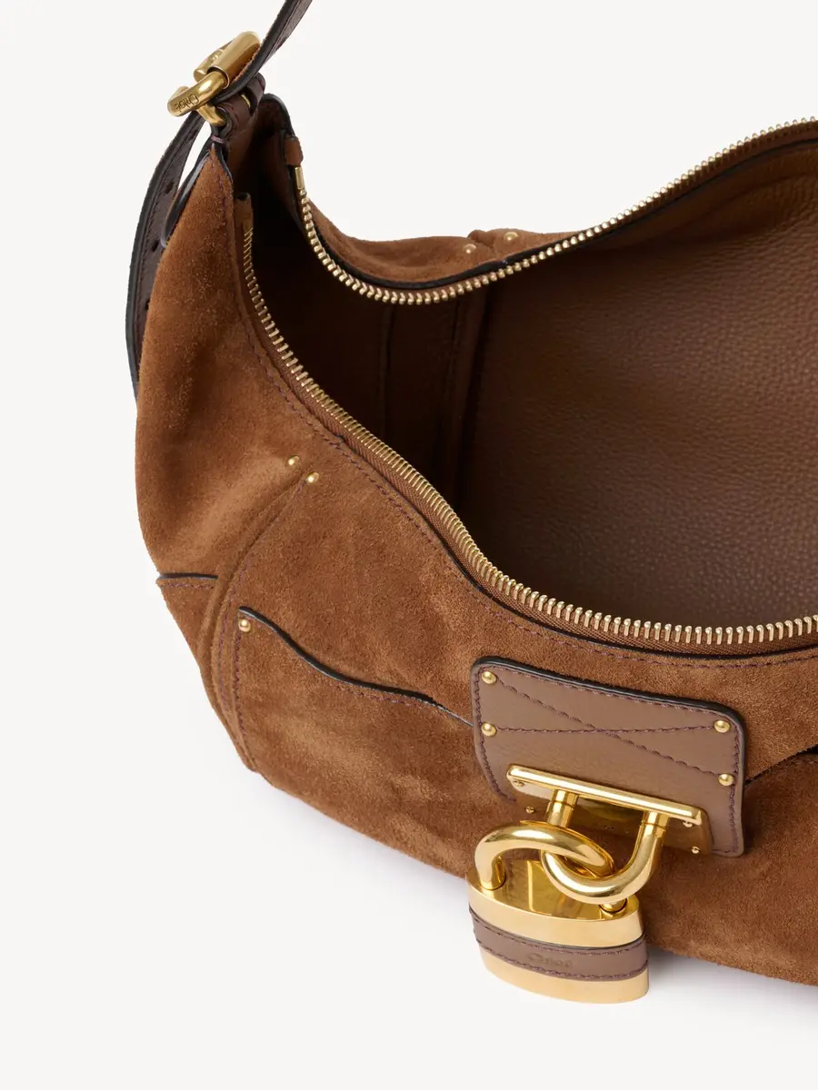 Chloé Paddington crossbody bag in suede leather | Thumbnail 6 Chloé Paddington crossbody bag in suede leather | Thumbnail 6