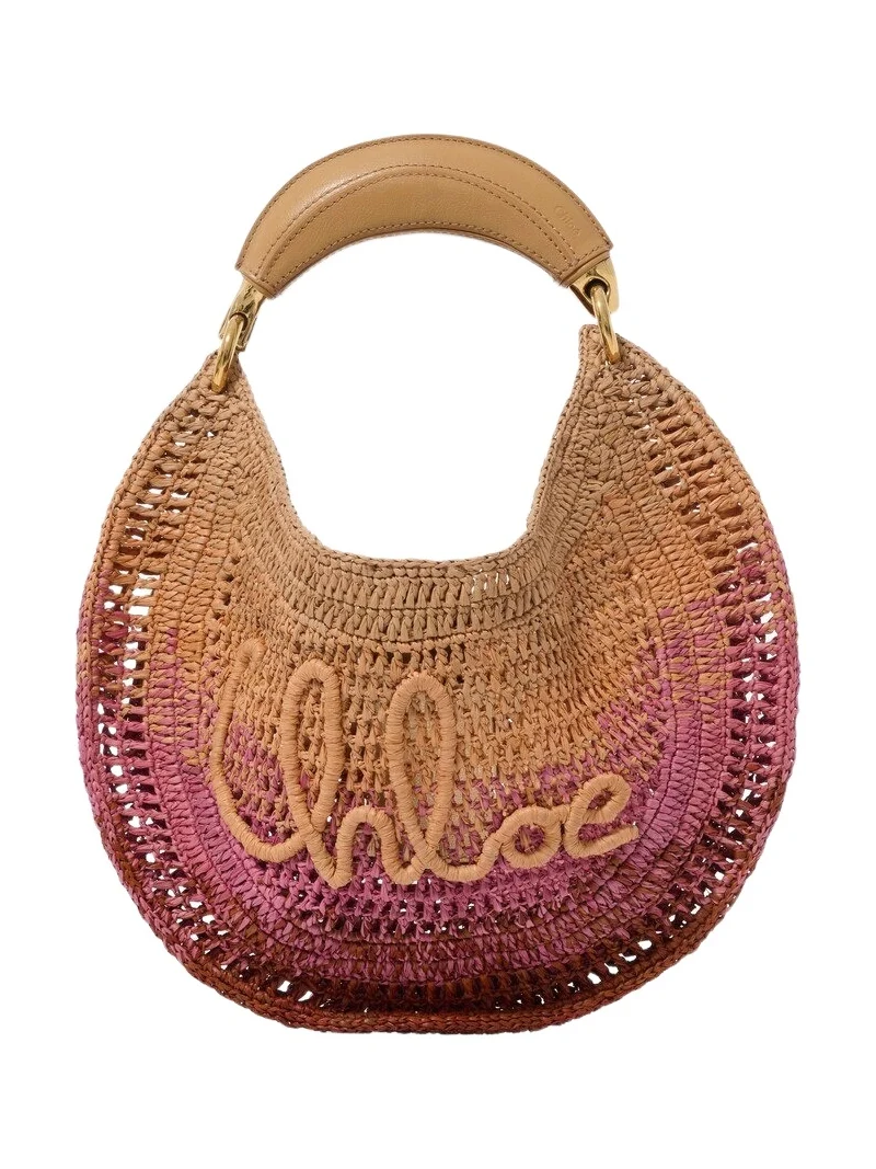 Chloé Summer Banana hobo bag in raffia