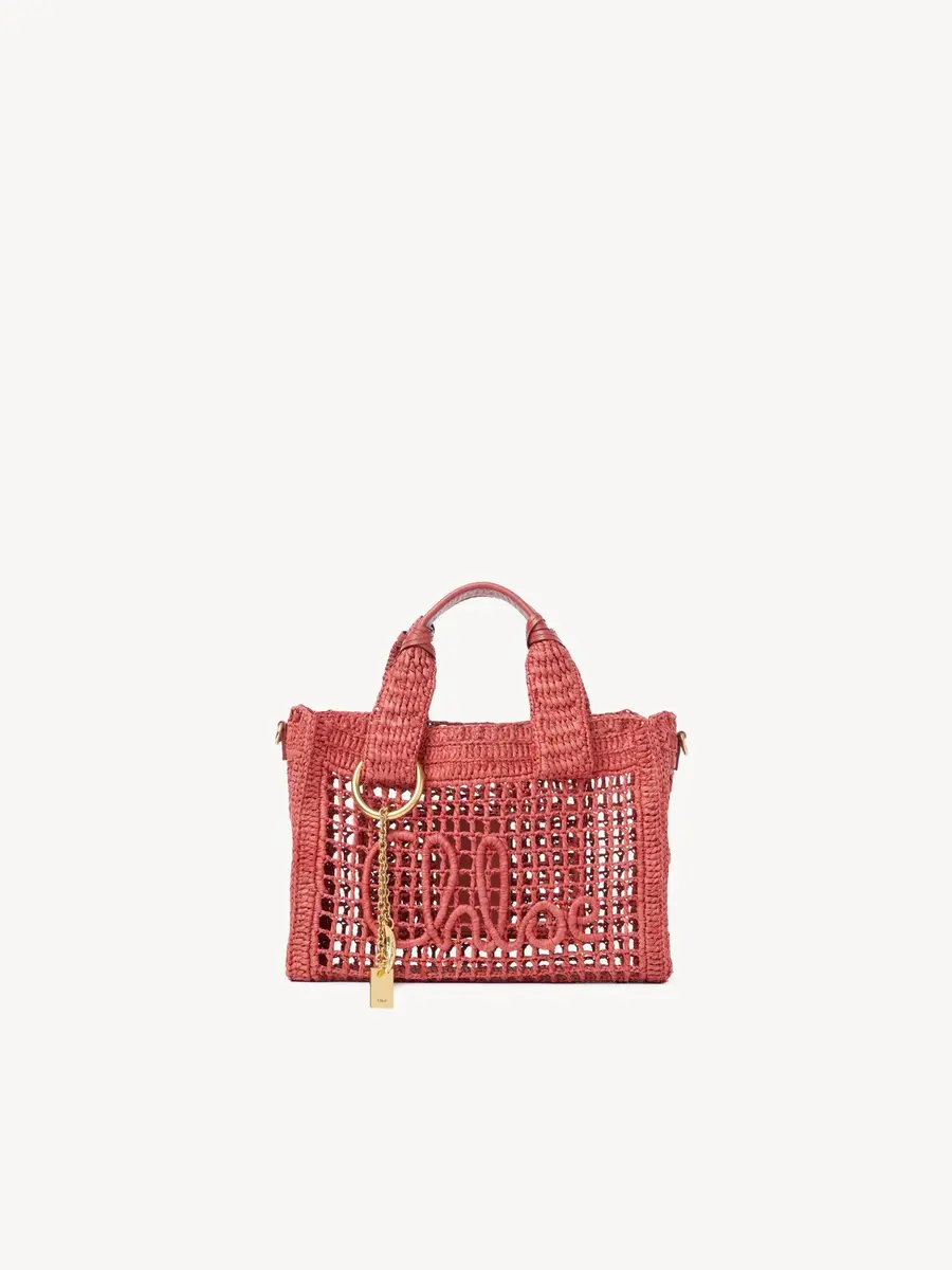 Chloé Small Summer Banana east-west tote bag with strap in raffia | Thumbnail 2 Chloé Small Summer Banana east-west tote bag with strap in raffia | Thumbnail 2