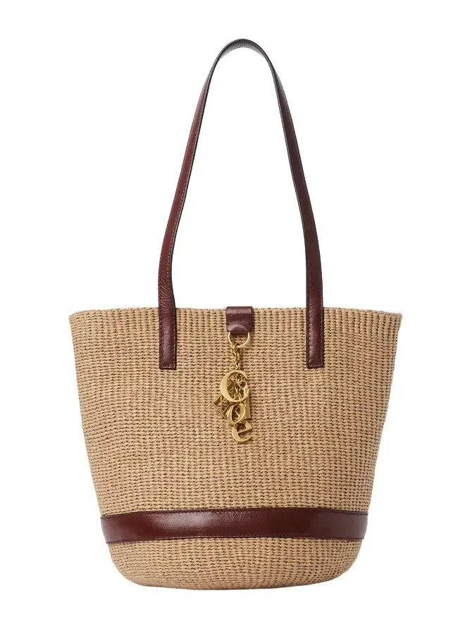 Chloé Charms basket bag in natural fibers Chloé Charms basket bag in natural fibers