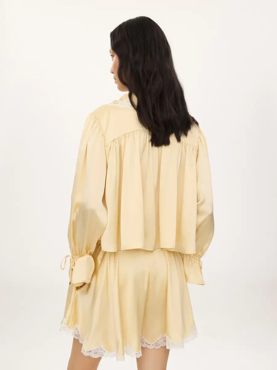 Chloé Fluid shorts in washed silk satin & lace | Thumbnail 6 Chloé Fluid shorts in washed silk satin & lace | Thumbnail 6