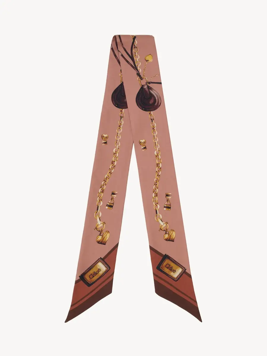 Chloé The Chloé Paddington bandeau scarf in silk twill | Thumbnail 2 Chloé The Chloé Paddington bandeau scarf in silk twill | Thumbnail 2