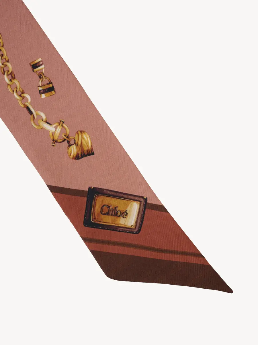 Chloé The Chloé Paddington bandeau scarf in silk twill | Thumbnail 4 Chloé The Chloé Paddington bandeau scarf in silk twill | Thumbnail 4