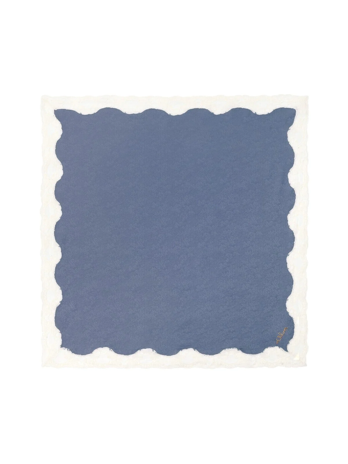 The Chloé Poetic square scarf in silk & lace The Chloé Poetic square scarf in silk & lace