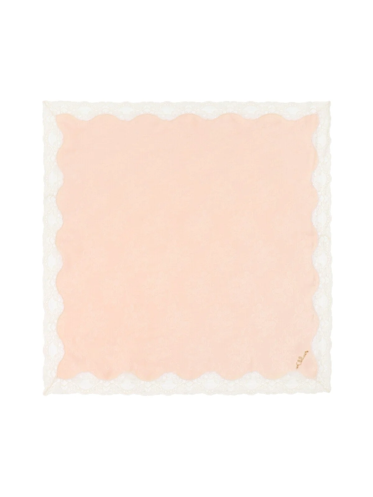 The Chloé Poetic square scarf in silk & lace The Chloé Poetic square scarf in silk & lace