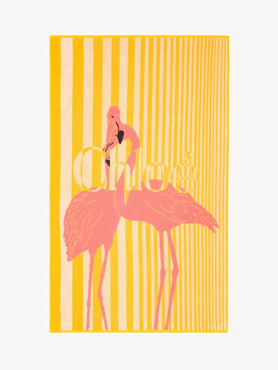 Chloé The Chloé Stripy beach towel in cotton toweling | Thumbnail 2 Chloé The Chloé Stripy beach towel in cotton toweling | Thumbnail 2