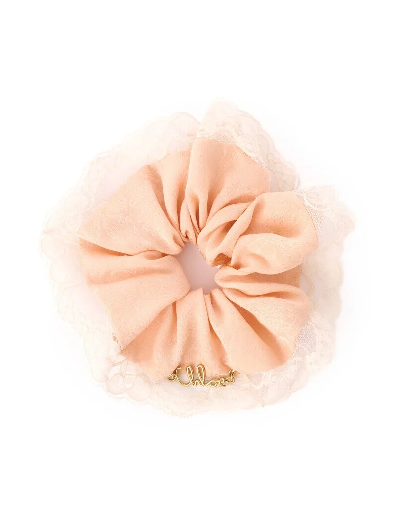 The Chloé Poetic scrunchie in silk & lace