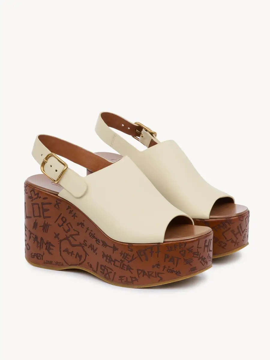 Chloé Maxime wedge sandal | Thumbnail 3 Chloé Maxime wedge sandal | Thumbnail 3