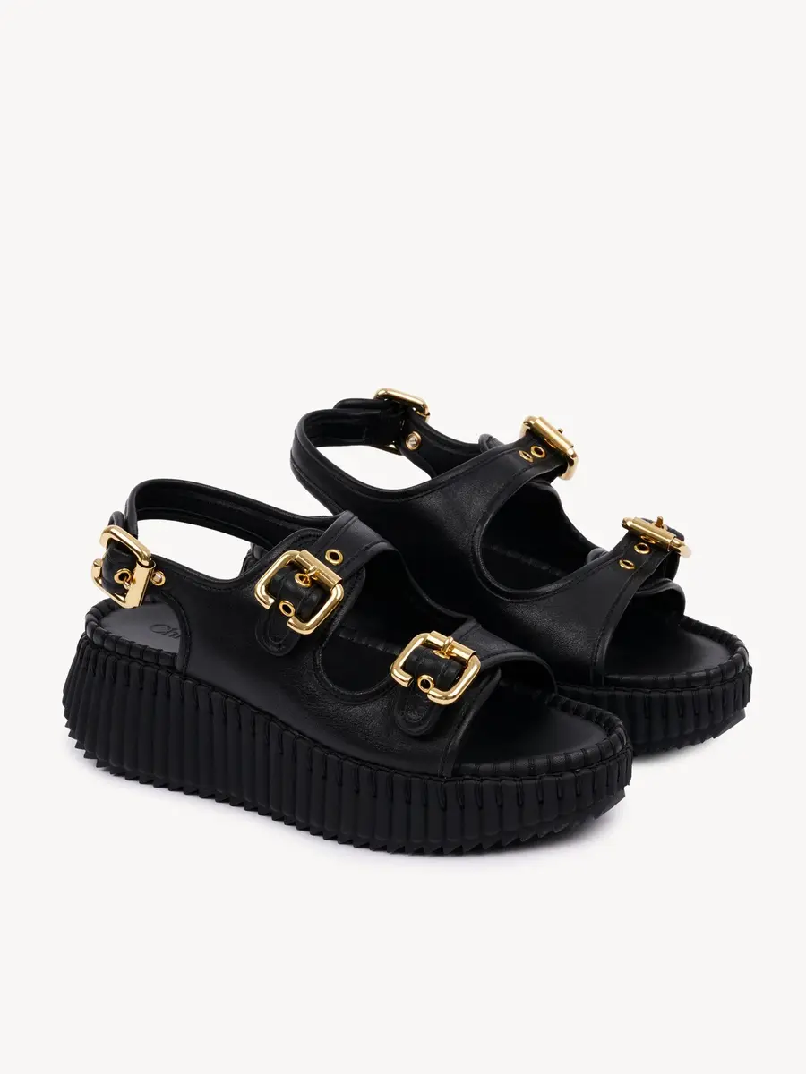 Chloé Nama wedge sandal | Thumbnail 3 Chloé Nama wedge sandal | Thumbnail 3