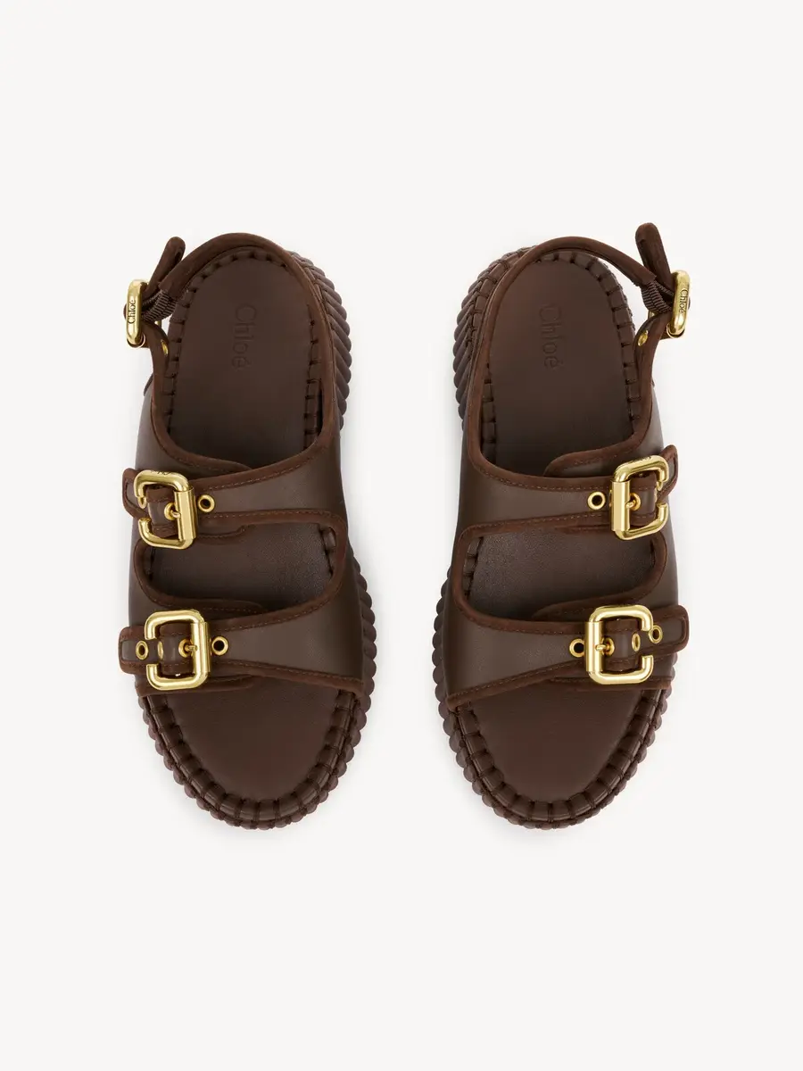 Chloé Nama wedge sandal | Thumbnail 4 Chloé Nama wedge sandal | Thumbnail 4