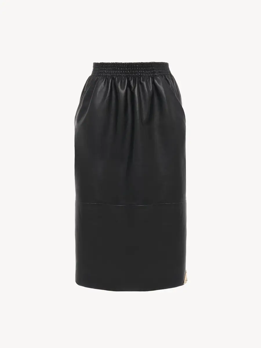 Chloé Knee-length pencil skirt in leather | Thumbnail 2