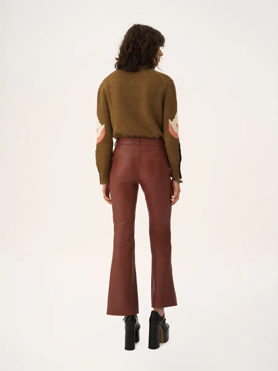 Chloé Flared pants in leather | Thumbnail 5