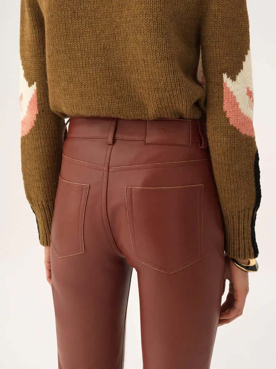 Chloé Flared pants in leather | Thumbnail 6
