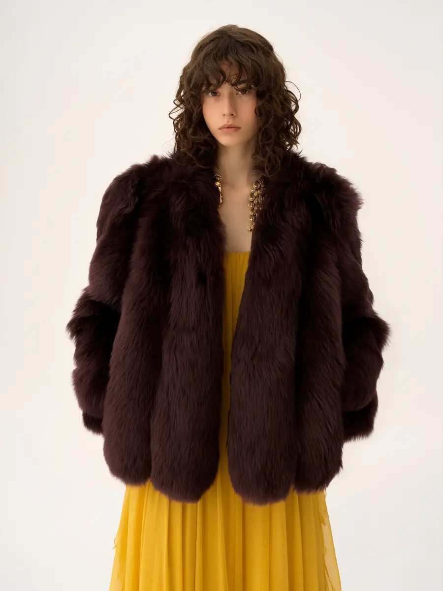 Chloé Oversized short coat in shearling | Thumbnail 4 Chloé Oversized short coat in shearling | Thumbnail 4