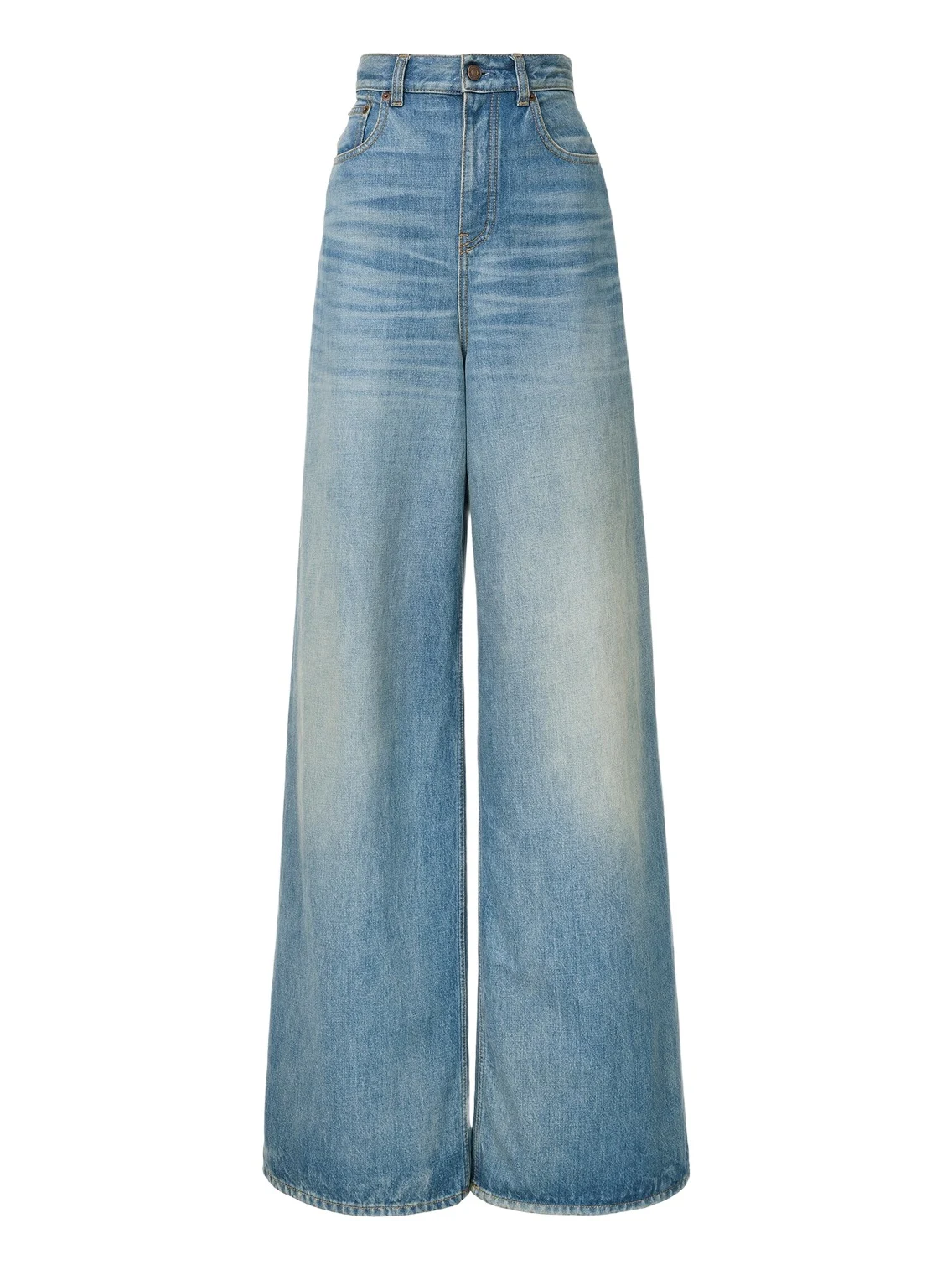 High-rise wide-leg jeans in denim High-rise wide-leg jeans in denim