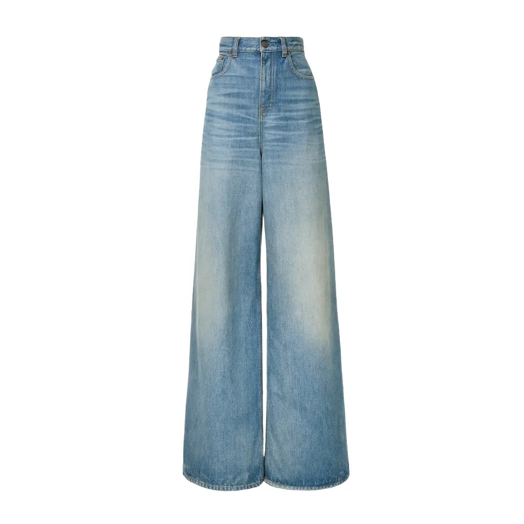 Chloé High-rise wide-leg jeans in denim | Image 1 Chloé High-rise wide-leg jeans in denim | Image 1