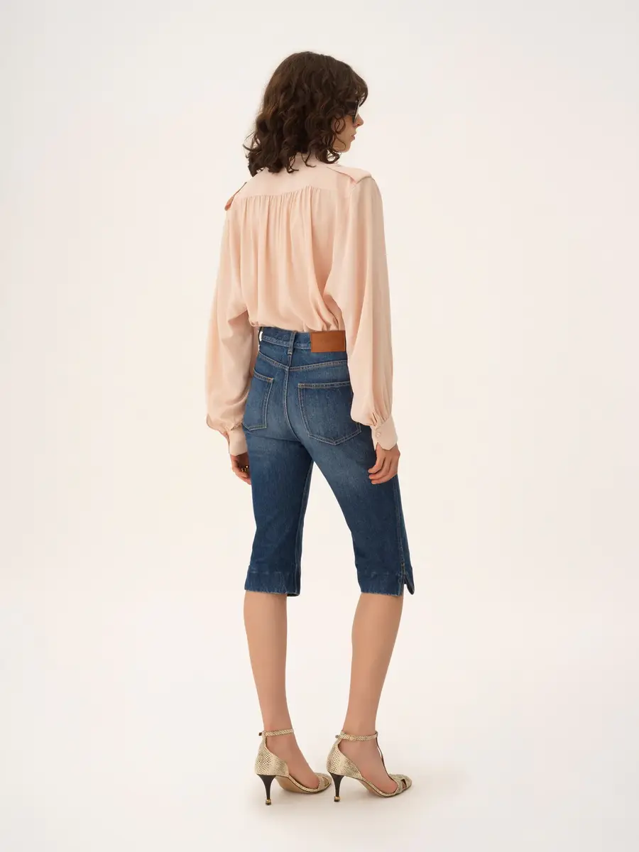 Chloé Gathered blouse in crêpe de chine | Thumbnail 6 Chloé Gathered blouse in crêpe de chine | Thumbnail 6