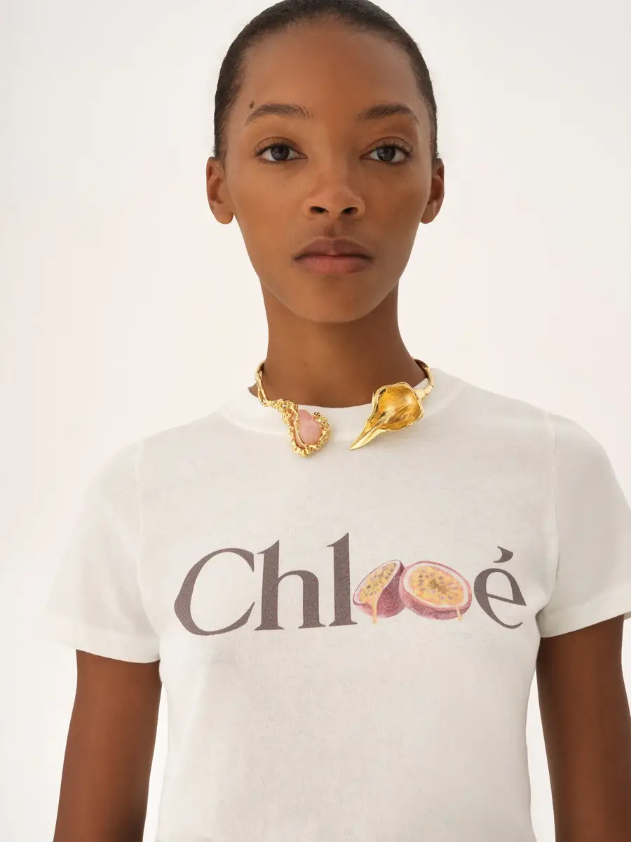 Chloé Baby fit logo T-shirt in cotton jersey | Thumbnail 6 Chloé Baby fit logo T-shirt in cotton jersey | Thumbnail 6