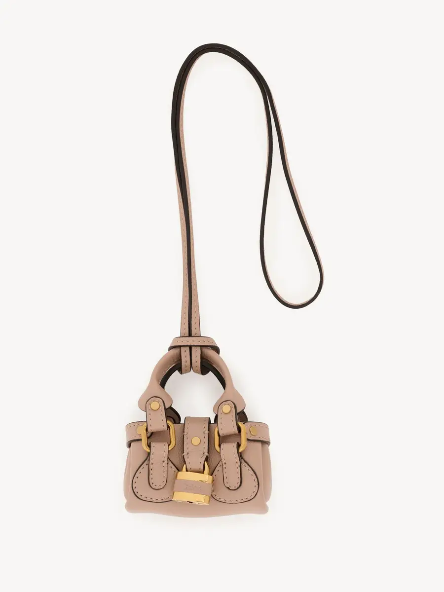 Chloé Chloé Symbols Mini Paddington bag charm in grained leather | Thumbnail 2 Chloé Chloé Symbols Mini Paddington bag charm in grained leather | Thumbnail 2
