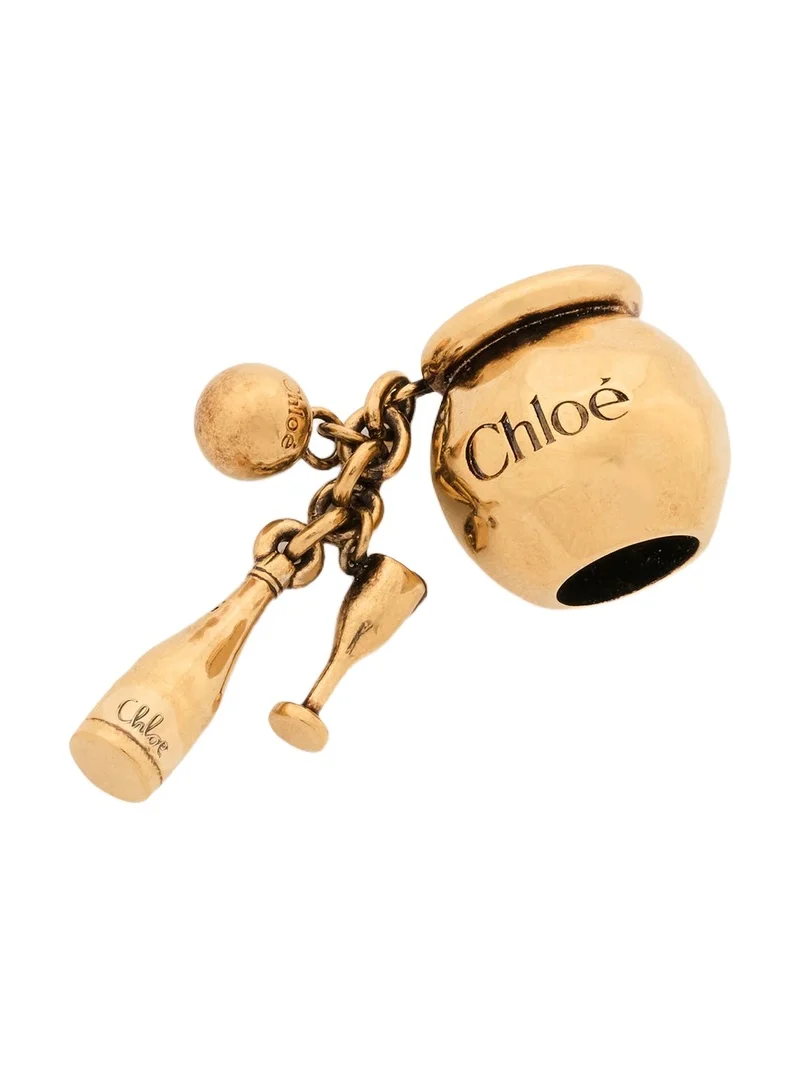 Chloé Sphere Bottle & Glass Dice charm for Bracelet bag in brass