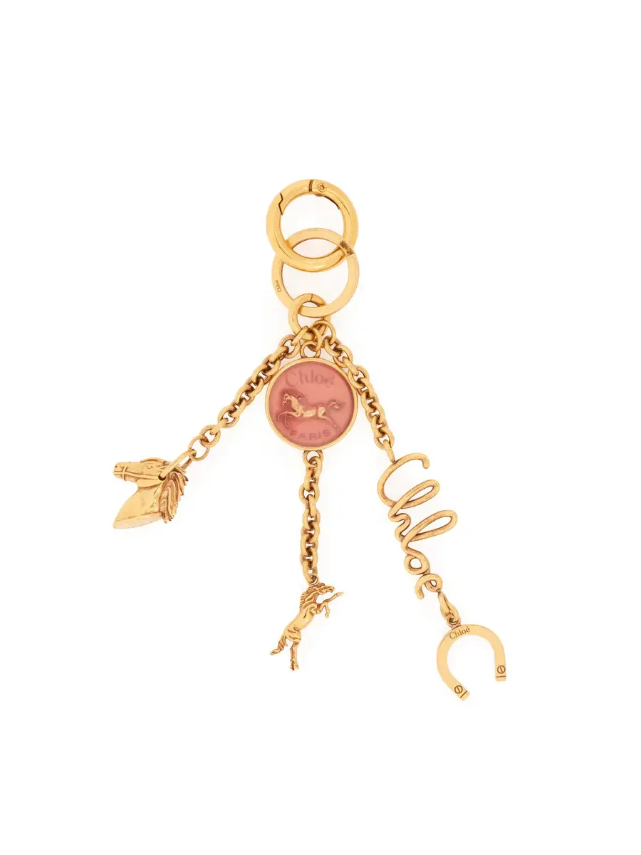Chloé Chloé Symbols Coin Horse bag charm in brass | Thumbnail 2 Chloé Chloé Symbols Coin Horse bag charm in brass | Thumbnail 2