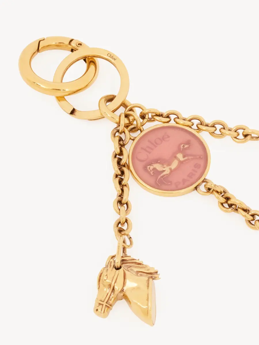 Chloé Chloé Symbols Coin Horse bag charm in brass | Thumbnail 3 Chloé Chloé Symbols Coin Horse bag charm in brass | Thumbnail 3