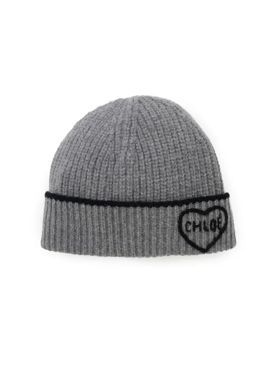 Chloé The Chloé Encoeur beanie in wool & cashmere | Thumbnail 2 Chloé The Chloé Encoeur beanie in wool & cashmere | Thumbnail 2