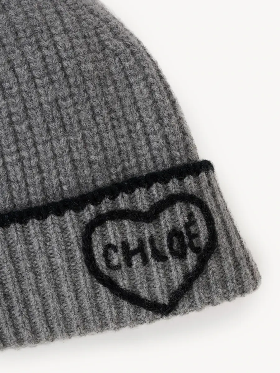 Chloé The Chloé Encoeur beanie in wool & cashmere | Thumbnail 4 Chloé The Chloé Encoeur beanie in wool & cashmere | Thumbnail 4