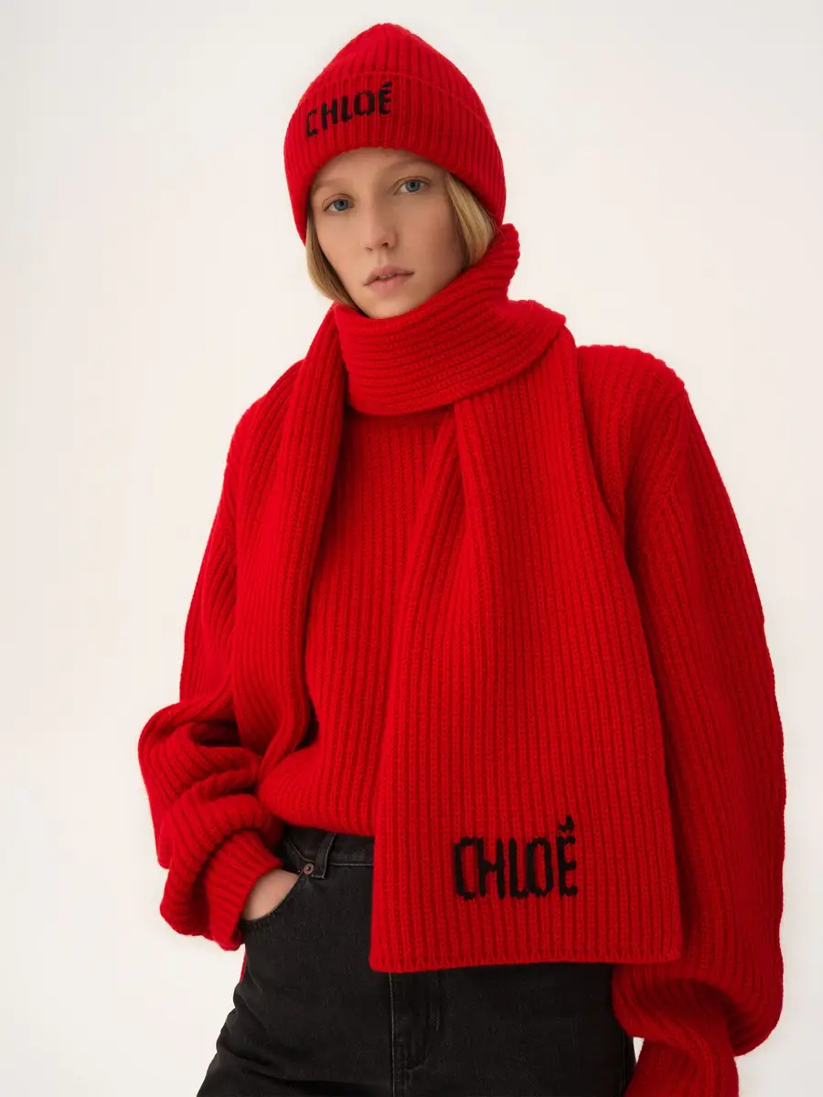 Chloé The Chloé Joyful beanie in wool & cashmere | Thumbnail 3 Chloé The Chloé Joyful beanie in wool & cashmere | Thumbnail 3