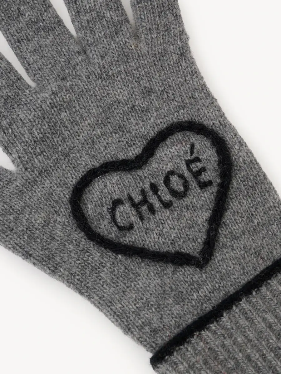 Chloé The Chloé Encoeur gloves in wool & cashmere | Thumbnail 4 Chloé The Chloé Encoeur gloves in wool & cashmere | Thumbnail 4