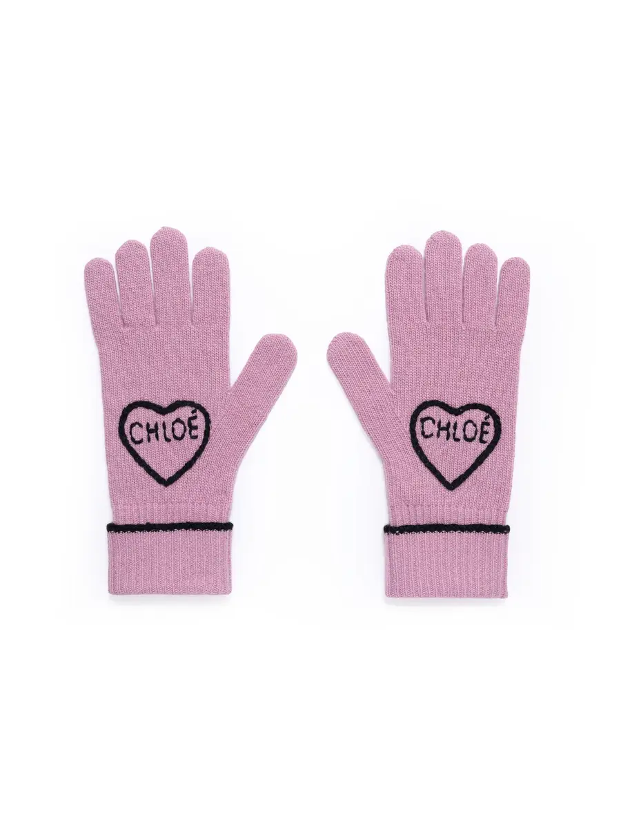 Chloé The Chloé Encoeur gloves in wool & cashmere | Thumbnail 3 Chloé The Chloé Encoeur gloves in wool & cashmere | Thumbnail 3